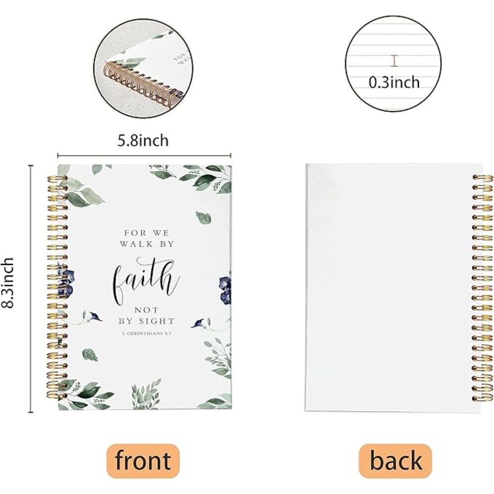 Christian Notebook,Bible Journaling Notebook,Bible Journal,Church Notes Notebook